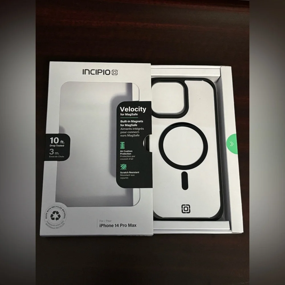 Incipio Velocity MagSafe Case for iPhone 14 Pro Max - Black and White